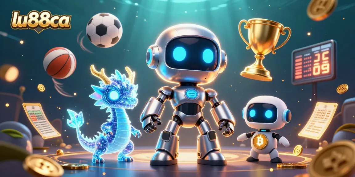 Join the excitement at lu88ca with a vibrant and dynamic casino scene featuring engaging characters and thrilling sports elements.