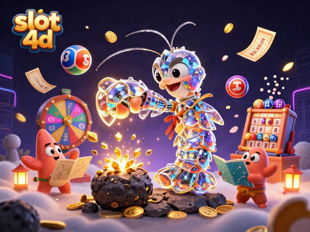 Permainan slot 4D dengan karakter samurai berinovasi dan bola lotere berwarna-warni!