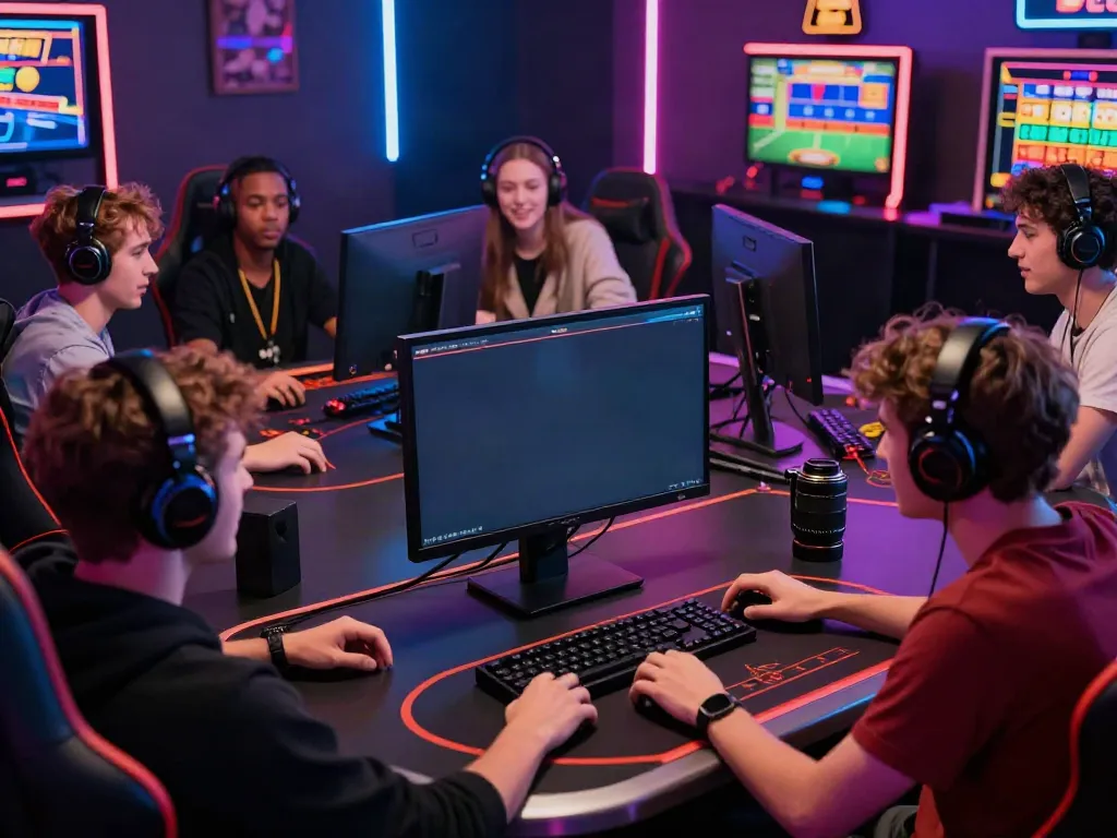 Exciting scene of diverse gamers using nhà cái man88 platform, showcasing engaging betting activities.