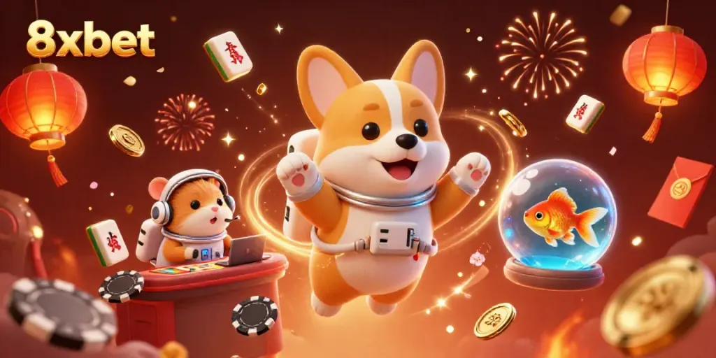Experience thrilling gameplay with 8xbet in a vibrant, animated casino universe.