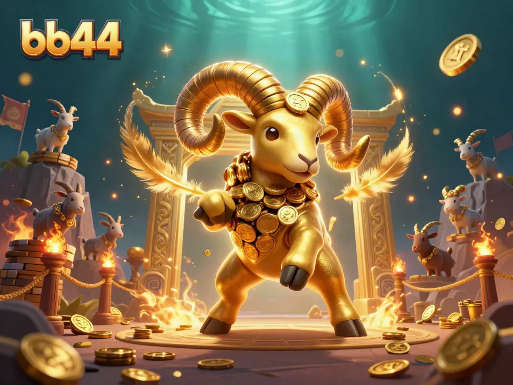 Experience thrilling adventures with bb44 in this dynamic 3D gambling scene featuring rich visuals and stunning details.