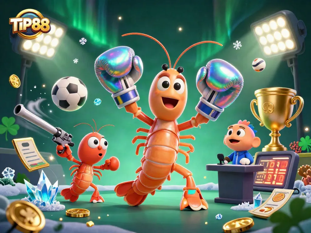 Experience exciting online gaming at TIP88 with dynamic sports elements and vibrant 3D characters.