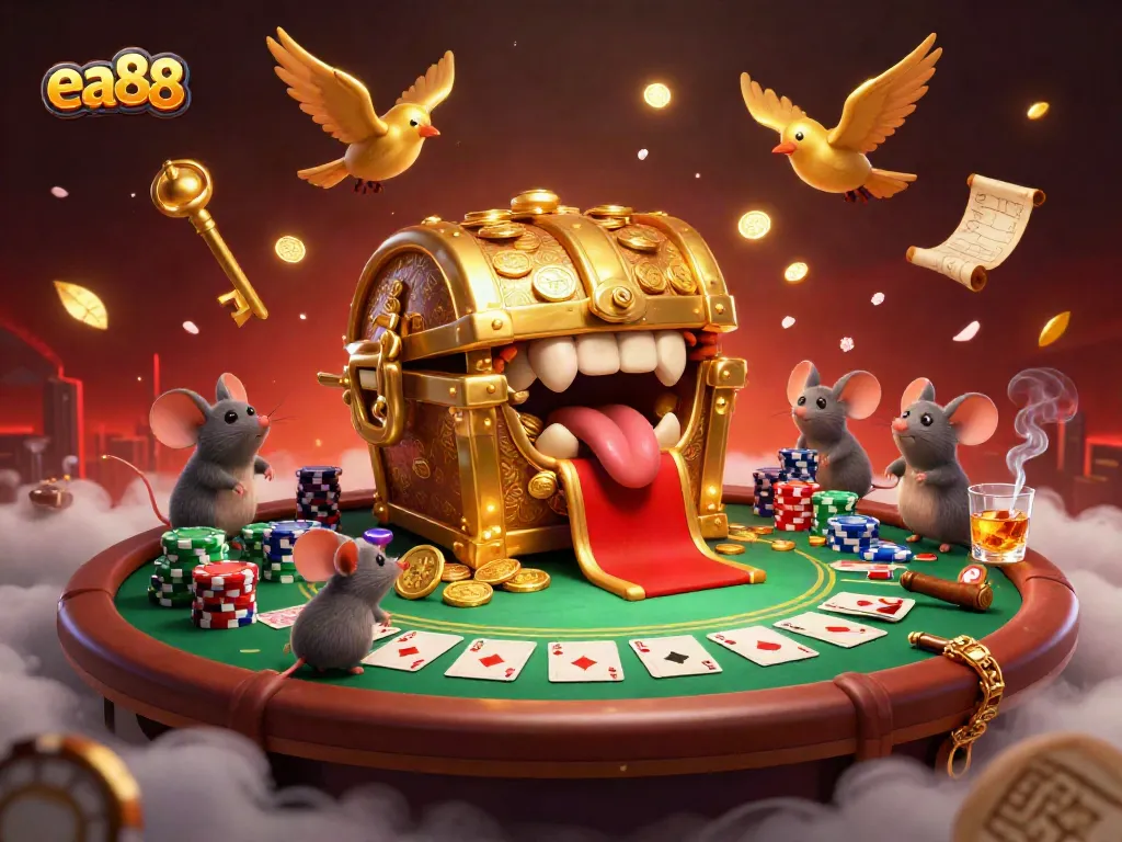 ea88 invites players to win big at a vibrant casino table surrounded by adventure.