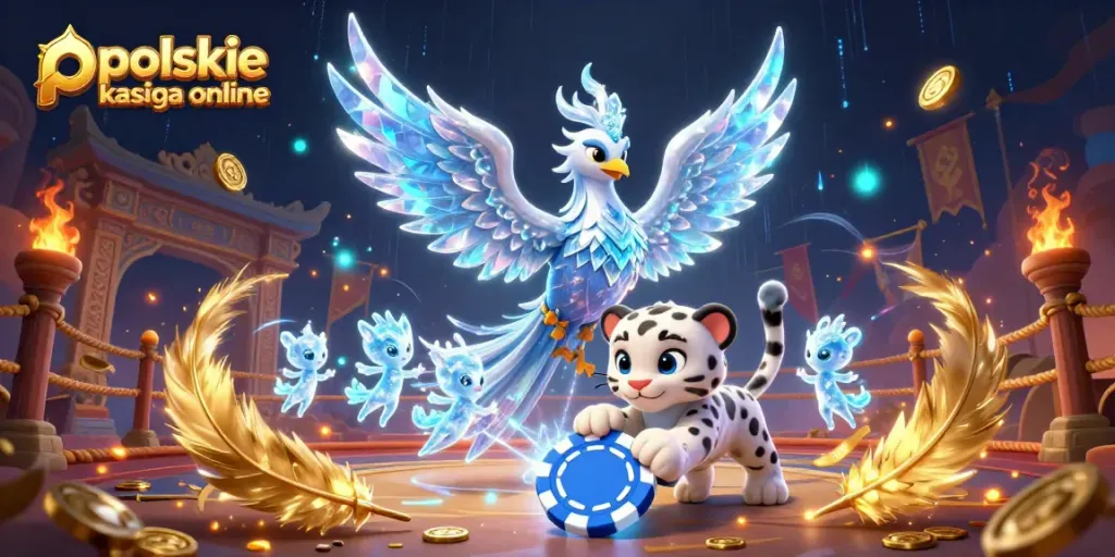 Experience the thrill at polskie kasyna online, featuring an ice phoenix, snow leopard, and dancing ice sprites.
